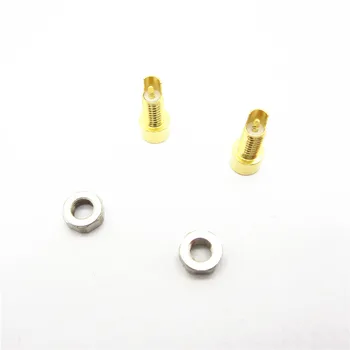 2 pc-uri personalizate universal cu pini de sex feminin mufa mmcx cupru Pur placat cu aur Built-in hreaded piuliță suport