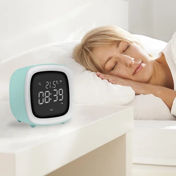 Temperatura Timp de Afișare Ceas cu Alarmă Drăguț pentru Copii de Dormit de Formare Lumină LED-uri pentru uz Casnic Accesorii Dormitor