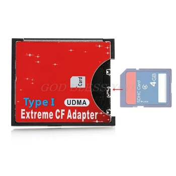 Fierbinte de Vânzare Viteza SDXC, SDHC SD pentru CF Card de Memorie Compact Flash Reader Adaptor de Tip Mare, Picătură de Transport maritim
