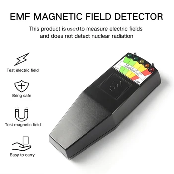 5 Led Metru EMF Magnetizare Domeniul Detector Fantomă Detectarea Paranormale Echipamente Instrument Contra