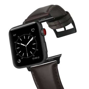Ulei cu Ceara Bratara din Piele pentru Apple Watch Band 42mm 38mm 44mm 40mm Seria 5 4 3 2 Pentru Apple Curea de Ceas iWatch 5 Watchband Încheietura mâinii