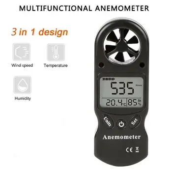 3 in 1 Mini LCD TL-300 Viteza Vântului Temperatura Umiditate Metru Multifuncțional Anemometru Digital Anemometru Instrumente de Măsurare