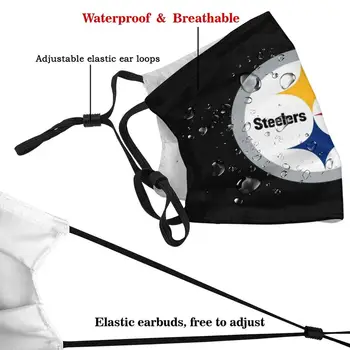 Steelers - Pittsburgh De Imprimare De Moda Reutilizabile Amuzant Pm2.5 Filtru De Gura Masca De Fata Logo-Ul