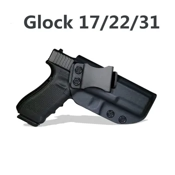 IWB Kydex Toc de pistol Pentru Glock 17 19 22 23 25 26 27 28 31 32 33 43 43X În Interiorul Centura Transporta Ascuns CCW Aiwb Apendicele