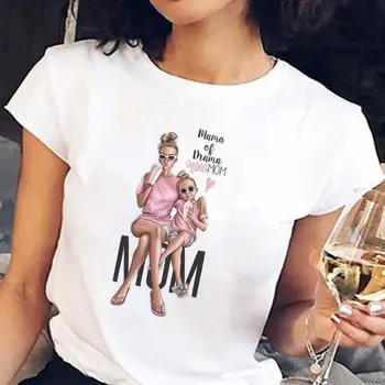 New Sosire 2020 Tricou Vogue Tee-coreean de Îmbrăcăminte de Moda Harajuku Kawaii Alb Tricou Super Mama Femeie T-shirt Mamei