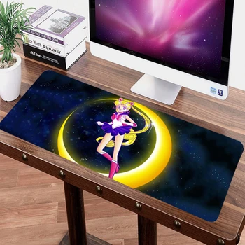 70x30cm mare XL Sailor Moon anime mousepad fata sexy blocare margine anti-alunecare gaming mouse pad gamer otaku Tastatură de Calculator Mat