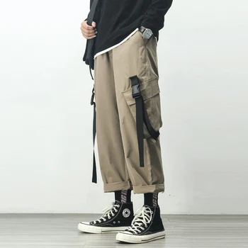 2020 GLEZNA-LUNGIME pantaloni de Trening Streetwear Primavara Toamna Hip Hop Buzunar Harem Pants Mens Casual coreean Supradimensionat 5XL Joggeri Trouers