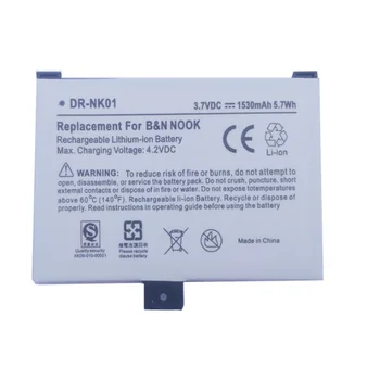 3.7 V Baterie pentru BARNES&NOBLE BNRV100 NOOK Classic E-Reader Li-Po Reincarcabil de Înlocuire BNRB1530/BNRB454261/9BS11GT/BNRZ100