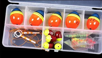 Amestecat Dimensiune Minge Mare plute pentru pescuit Orangered Float kituri Snap Cutie Accesorii de Pescuit 0.5 0.8 1.0 1.5 2.0 Bună Calitate