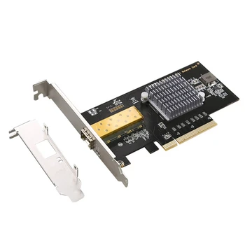 10 Gbps placa de Rețea Singur Port SFP Fibra Optica Slot PCI Express Server Adaptor de Rețea cu 82599 Chipset