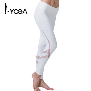 Sport ochiurilor de Plasă Pantaloni de Yoga de Fitness Yoga Jambiere Push-Up Rulează de Sport Colanti Femei Antrenament de Yoga Haine Activewear pentru Femei