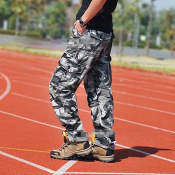 2021 Liber de Camuflaj Pantaloni pentru Bărbați, Casual, Stil Militar, de Multe Buzunar Pantaloni Streetwear în aer liber, Joggeri Om de Îmbrăcăminte