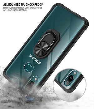 Pentru Samsung Galaxy A50 A70 Caz Suportul Magnetic Clar pe Capacul Telefonului A10 A10E A10S A11 A20 A20E A20S A30 A30S A40 M10 Înapoi Cazuri