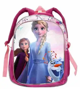 Disney Fierbinte Desene animate Elsa Printesa Rucsac Pentru Copii Fete Băieți Snow Queen Imprimare Sac de Școală cel Mai frumos Cadou 12.5/14/16 inch