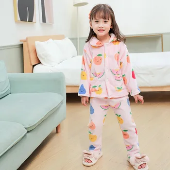 Noi Iarna pentru Copii Pijamale Fete de Moda pentru Copii Baieti Sport Sacou Gros Pantaloni 2 buc/seturi Copilul Casual Pijamale Copii Sport