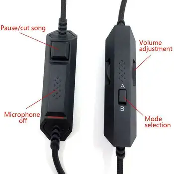 Cablu căști cu Microfon pe fir Control de Volum pentru Logitech G233 G433 G PRO X