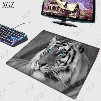 XGZ Animal tigru Mare Gaming Mouse Pad Cauciuc Natural Calculator PC Gamer Mousepad Birou Mat Blocare Margine pentru CS GO LOL Dota XXL