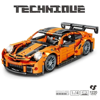 Technic Seria Super Racing 1:14 GT3 RS Masina Sport Blocuri Seturi 1220Pcs Cărămizi de Învățământ Băiat Jucărie pentru Copii Cadouri de Craciun