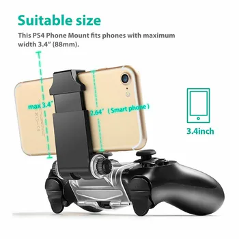 2 În 1 Suport Pentru Controller PS4 Telefon Mobil Clip PUBG Suport de Montare Suport Stand Pentru IPhone Xiaomi, Huawei Pentru Samsung Opus