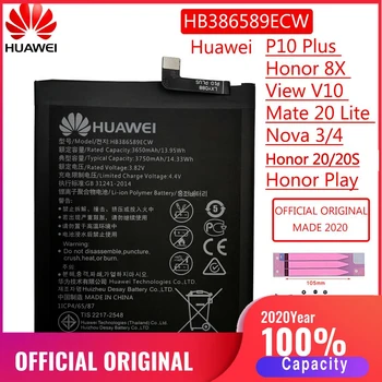 HB386589ECW Original, Acumulator Pentru Huawei P10 plus /Onoare 8X /Vezi 10/ Mate 20 Lite /BKL-L09 / onoarea 20 20 Înlocuire Bateria