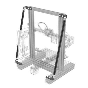 Imprimanta 3D Piese de Sprijin Trage Tija Kit Aliaj de Aluminiu biela Set Compatibil cu Creality Ender-3/Ender-3S/Ender-3 Pro