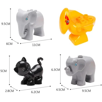 Kitoz Ferma Zoo Animale Ocean in Miniatura Mega Dimensiune Bloc Figura Jucărie pentru boy fata de Copii caramida compatibil cu duplo