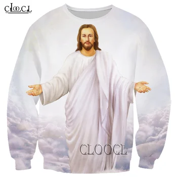 CLOOCL mai Noi Dumnezeu Religia lui Isus Hristos 3D Imprimare Tricou Casual Fashion Unisex Bărbați Femei Toamna Trening Picătură de Transport maritim
