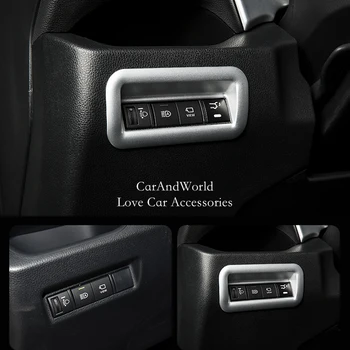 Interiorul masinii ABS Decor Crom Accesorii Pentru Toyota RAV4 2019-2021 Consola de bord Echipament Cana de Apa Capac de Aerisire Tapiterie