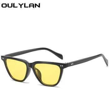 Oulylan Mici ochelari de Soare Femei Bărbați Vintage Clar la Modă lentile de Ochelari de Soare Doamnelor Roșu Ochelari Umbra UV400 Ochelari de vedere