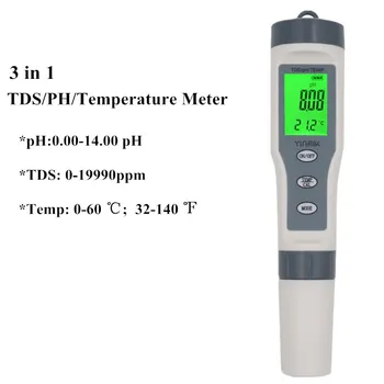 3/4/5/7 în 1 PH-Metru TDS CE ORP Salinitate S. G termometru Digital Cu Iluminare din spate Apa de Calitate Monitor Tester 40% off