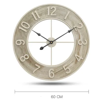 Mare de Lemn Ceas de Perete Digital Living Decor Lemn Ceas de Perete cu Design Modern Acasă Tăcut Agățat Ceas Creative reloj