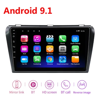 9 Inch Android 9.1 2GB + 32GB Auto multimedia GPS Player 2 din Radio Auto Casetofon 2Din DVD Pentru Mazda 3 Mazda3 2004-2012 maxx axela