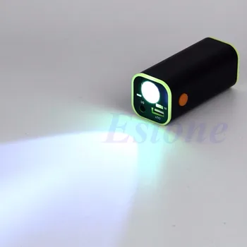 4x18650 Baterie de Depozitare Cutie de Caz Suport USB Pentru Biciclete Samsung w/LED-uri de Lumină de Noi