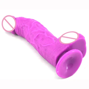 FAAK Max Latime 5.7 cm Simulare penis Realistic Dildo Real Glandul Testicul jucarii Sexuale pentru femei Masaj G-spot introduce vagin Toy