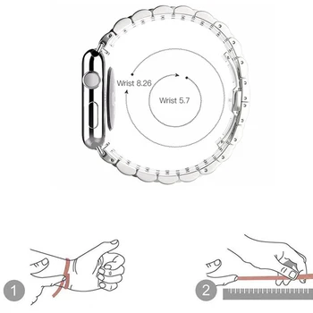 Link brățară curea pentru apple watch band 44mm 40mm 42mm 38mm 5/4/3/2/1 iwatch curea din otel inoxidabil catarama Fluture pulseira