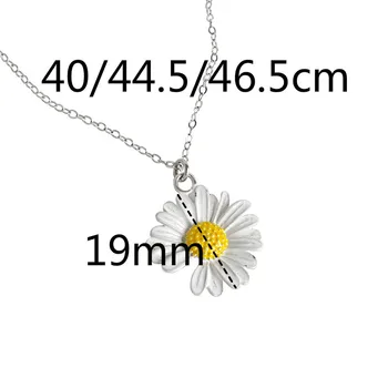 Argint 925 Floare Daisy Colier Pentru Femei INS Simplu Trend Fata Student Cadou Handmade Bijuterii Fine Flyleaf