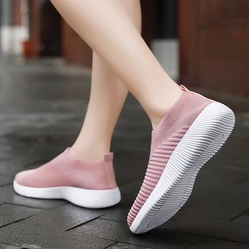 2020 Moda Noua Femei Vulcanizat Pantofi de Înaltă calitate pentru Femei Pantofi de Sport Non-alunecare Respirabil Apartamente Femei Mocasini de Mers pe jos