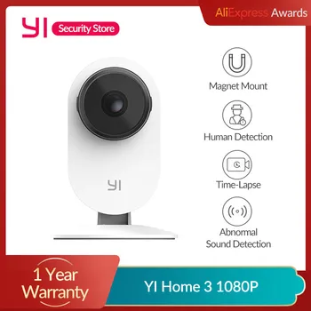 YI Casa a 3-a Camera 1080P AI-Powered de Securitate Sistem de Supraveghere de Interior Casa Cam Stativ Magnetic Omului de Detectare a 2-Way Audio Cloud