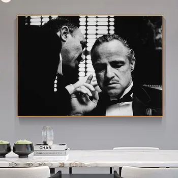 Film clasic Nasul Negru și Alb Postere si Printuri Mafia Film Tablou pe Canvas Wall Art Pictura pentru Camera de zi